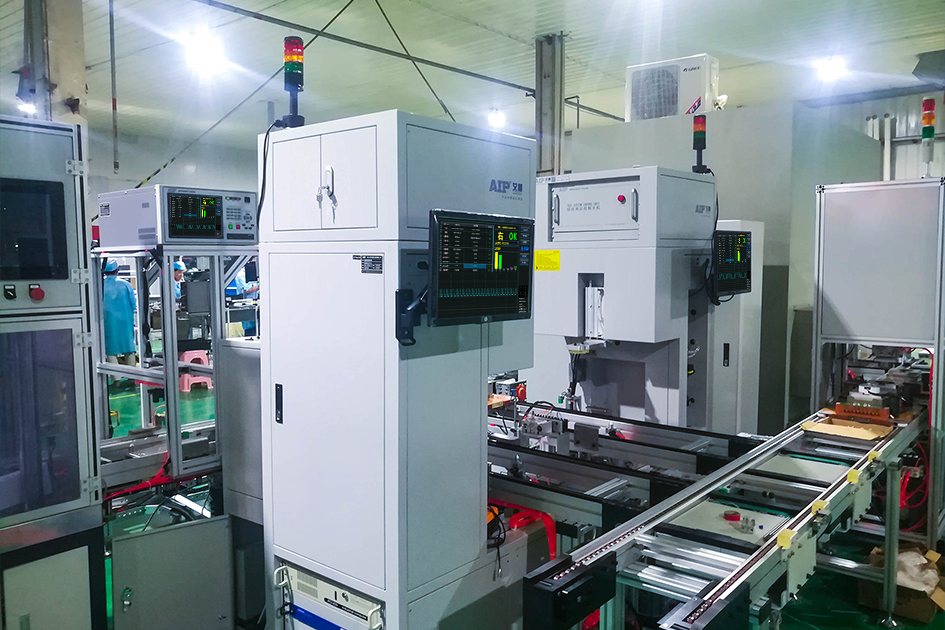 空調(diào)風(fēng)扇無刷電機(jī)加載在線檢測應(yīng)用現(xiàn)場