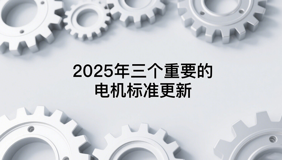 2025年三個重要的電機標準更新